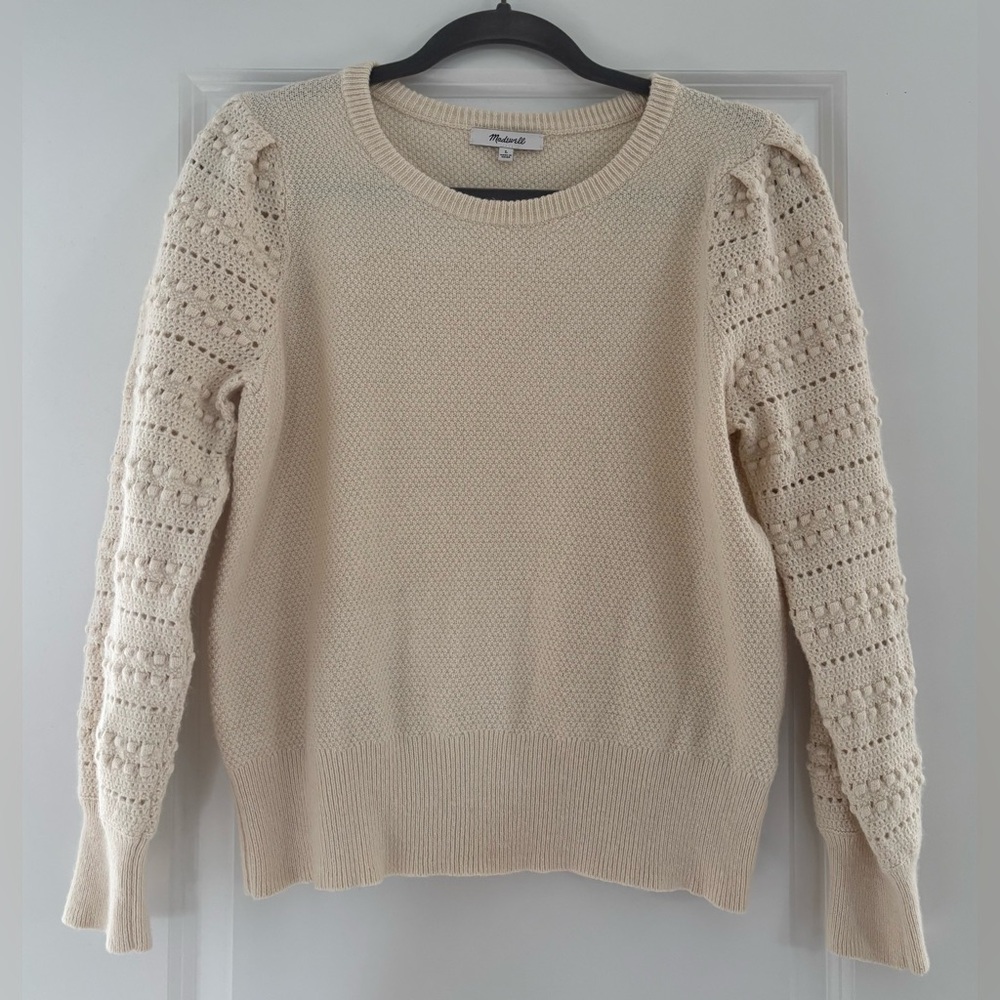 Madewell Bobble Sleeve Sweater L